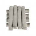 Wflnhb 8 Pcs Gray 1200a Spark Plug Wire Boots Heat Shield Protector Sleeve Replacement For Sbc Bbc