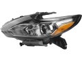 Left Driver Side Halogen Headlight Assembly With Chrome Bezel Without Led Daytime Running Lights For 2016-2018 Nissan Altima 
