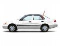 Driver Left Side Rear Vent Window Glass For Toyota Corolla Chevrolet Prizm 4 Door Sedan 1998-2002 Models 
