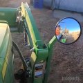 2 Pcs Kit 7-3 4 Round Convex Mirror With Stainless Steel Mounting Clamps Universal Fit Tractor Loader Rtv Utv