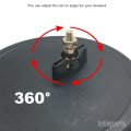 2 Pcs Kit 7-3 4 Round Convex Mirror With Stainless Steel Mounting Clamps Universal Fit Tractor Loader Rtv Utv