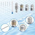 6 Piece Stainless Steel Sewer Jetter Nozzle Kit Rotating Button Nose Jet 1 4 In Quick Connect Drain Cleaning Accessories For