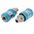 Uxcell 2pcs 1 4bsp Thread Dia Pneumatic Hand Slide Valve For Air Compressor