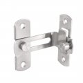 Uxcell Flip Door Latch 201 Stainless Steel 70x64x40mm 90 Degree Gate Bar Hasp Slide Lock Silver Tone 3 Pcs