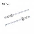 Uxcell Blind Rivets 304 Stainless Steel 3 2mm Diameter 9mm Grip Length Silver 100pcs
