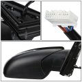 Auto Dynasty Ki1321224 Factory Style Passenger Right Side Mirror Manual Folding Power Adjust Heated Glass Turn Signal Blind
