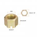 Uxcell 1pcs M20x2 5mm Hexagon Slotted Nut Grade 10 Carbon Steel Hex Castle Nuts Color Zinc