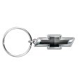 Chevrolet Black Logo Die Cut Metal Key Chain With Lanyard Strap Officially Licensed 21 In X 1 Modern Keychain 