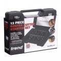 Trend 12 Piece Router Cutter Starter Set 1 4 Inch Shank Tungsten Carbide Tipped Storage Case Included Ss8x1 4tc