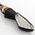 2x 9mm Motorcycle Accessories Black Racing 15 Led Turn Signal Light Indicator Lens Blinker Universal For Suzuki Gsx-r400