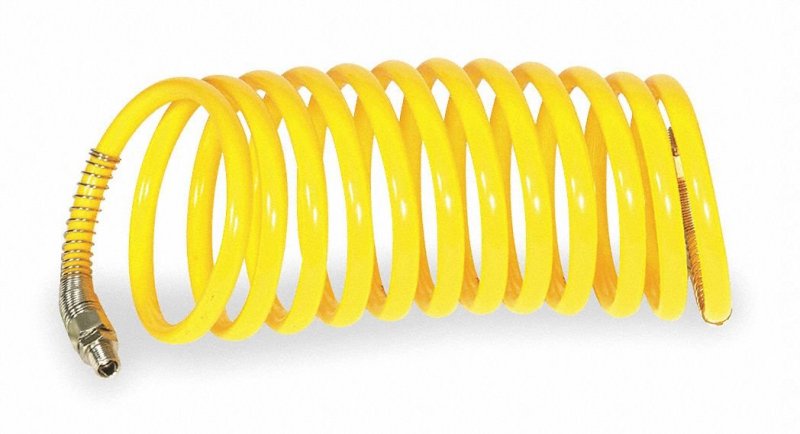 Coiled Air Hose 3 8 In Id X 25 Ft Nylon