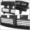 Fo1206128 Factory Style Front Radiator Shutter Assembly Compatible With Ford Mustang 2 3l 5 0l 2018-2023 Matte Black