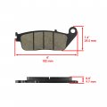 Caltric Front Rear Brake Pads Compatible With Honda Vt1300cx Vt 1300cx Fury 1300 2010-2016