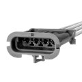 Connectors For Gmc Safari 2000 2005 Gray Oval Shaped Body Wiring Harness 4 Male Blade Pin Terminals Wire 18 In Cable 