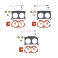 3 Pcs Carburetor Repair Kits Replacement For Yamaha Outboard V4 V6 115 130 Hp 1986-1995