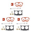 3 Pcs Carburetor Repair Kits Replacement For Yamaha Outboard V4 V6 115 130 Hp 1986-1995