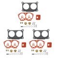 3 Pcs Carburetor Repair Kits Replacement For Yamaha Outboard V4 V6 115 130 Hp 1986-1995