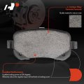 Rear Ceramic Disc Brake Pads Set For Select Ford And Mercury Models Freestar Monterey 2004 2005 2006 2007 With Hardware 4 Pcs