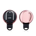 Cuztom Tuning Fits For 2015-2018 F55 F56 F57 Mini Cooper Tpu Soft Material Protective Key Fob Case Cover- Rose Gold Pink