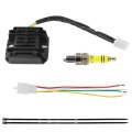 Pro Bat 12v 4 Wire Voltage Rectifier Regulator For Gy6 50cc 150cc 200cc 250cc Pit Quad Dirt Bike Atv Buggy Gokart Black 