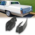 G-plus Rear Fiberglass Bumper Fillers Set Of 2 Compatible With Cadillac Deville 1980-1992 Fit For Fleetwood Brougham Black