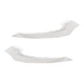 Front Bumper Face Bar Trims Molding Step Pads For Benz E350 E400 E550 2014 2017 Silver Chrome Abs Fits Amg Styling Package 2 