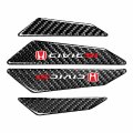 Ipick Image For Honda Red Logo Civic Si Black Real Carbon Fiber Universal Auto Door Edge Guard Sticker