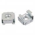 Uxcell 15pcs M8 Carbon Steel Zinc Plated Cage Nut Silver Tone For Server Shelf Cabinet