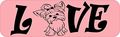 10in X 3in Love Yorkie Magnet Magnetic Dog Bumper Magnets By Stickertalk 