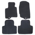 Velour Floor Mats For Infiniti Fx35 2009 To 2013 Custom Fit Black Carpet Liners Anti Slip All Season Full Set Front And Rear 4 
