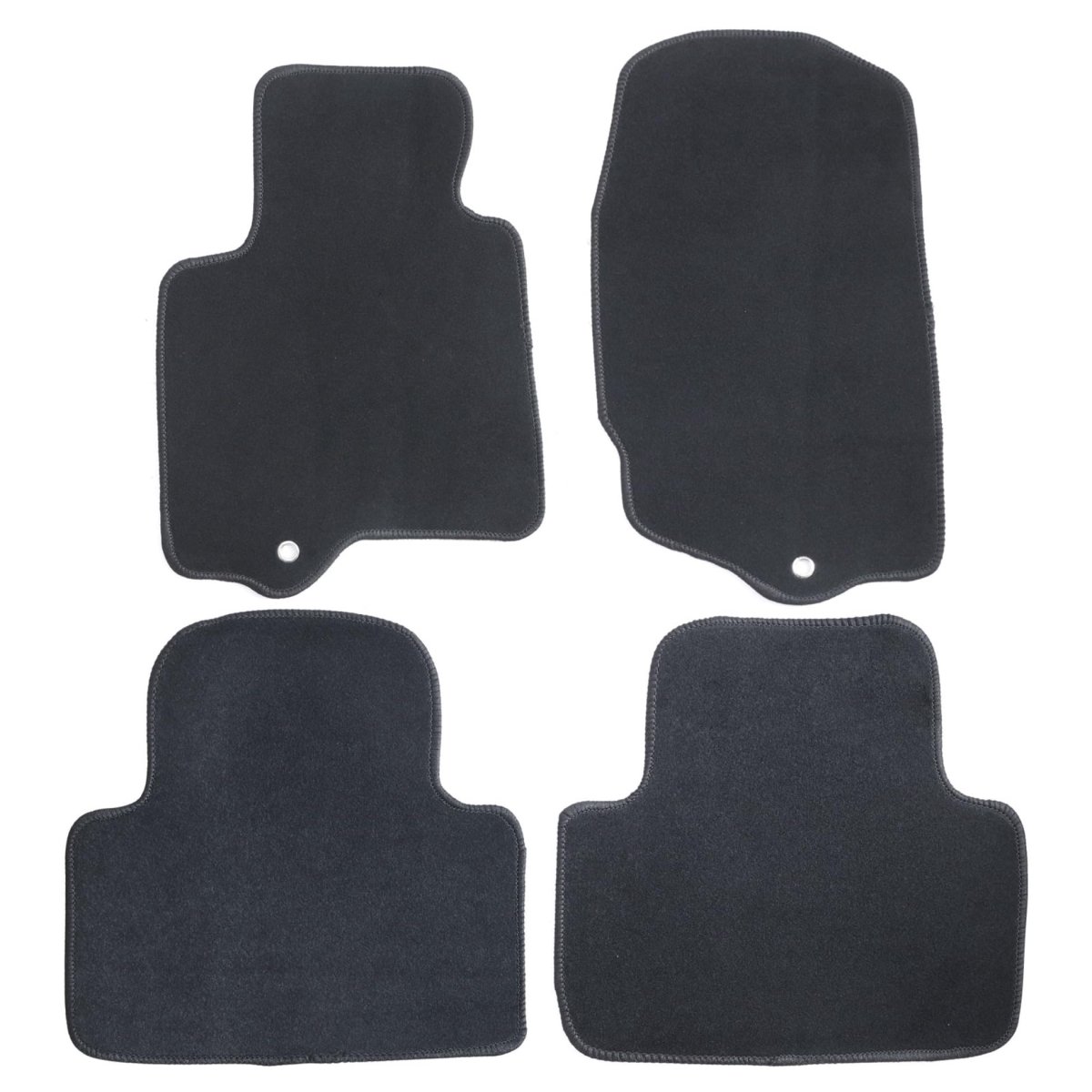 Velour Floor Mats For Infiniti Fx35 2009 To 2013 Custom Fit Black Carpet Liners Anti Slip All Season Full Set Front And Rear 4