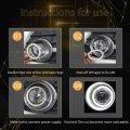 Gll 90mm 3 54inch White Amber Dual Color Switchback 108smd Cob Led Car Angel Eyes Halo Ring Headlight Fog Lamp Drl Turn Signal