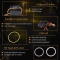 Gll 90mm 3 54inch White Amber Dual Color Switchback 108smd Cob Led Car Angel Eyes Halo Ring Headlight Fog Lamp Drl Turn Signal