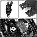 Ford Super Duty 4pcs Black Housing Clear Corner Headlights Smoked Lens Fog Lights Switch