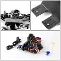 Ford Super Duty 4pcs Black Housing Clear Corner Headlights Smoked Lens Fog Lights Switch
