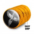 Pheasant Illustration Valve Stem Caps For Tire Rim Wheel Aluminum Yellow