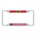 Chicago Blackhawks Team Nhl National Hockey League Metal License Plate Frame For Front Or Back Of Car Officially Licensed Up 