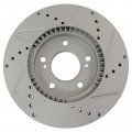 Brake Pads And Coated Rotors Set Front With Drilled Slotted Semi-metallic All-weather Mechanics Choice For 1991-1995 Acura 