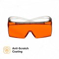 3m Securefit 3700 Series Sf3706as-gry Gray Temples Orange Otg Anti-scratch Lens