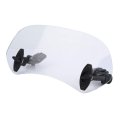 Windshield Universal Adjustable Motorcycle Modified Windscreen Spoiler Air Deflector Transparent Small