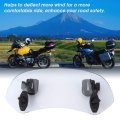 Windshield Universal Adjustable Motorcycle Modified Windscreen Spoiler Air Deflector Transparent Small