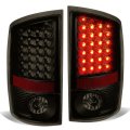 Auto Dynasty Compatible With Dodge Ram Pickup 3rd Gen Pair Of Black Housing Smoked Lens Led Brake Tail Lights