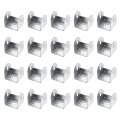 20 Pcs U Bracket For 1 81 In Panels Metal Shaped Fastener Brackets Guardrail Or Partitions Connection Silver 46 X 50 49mm 