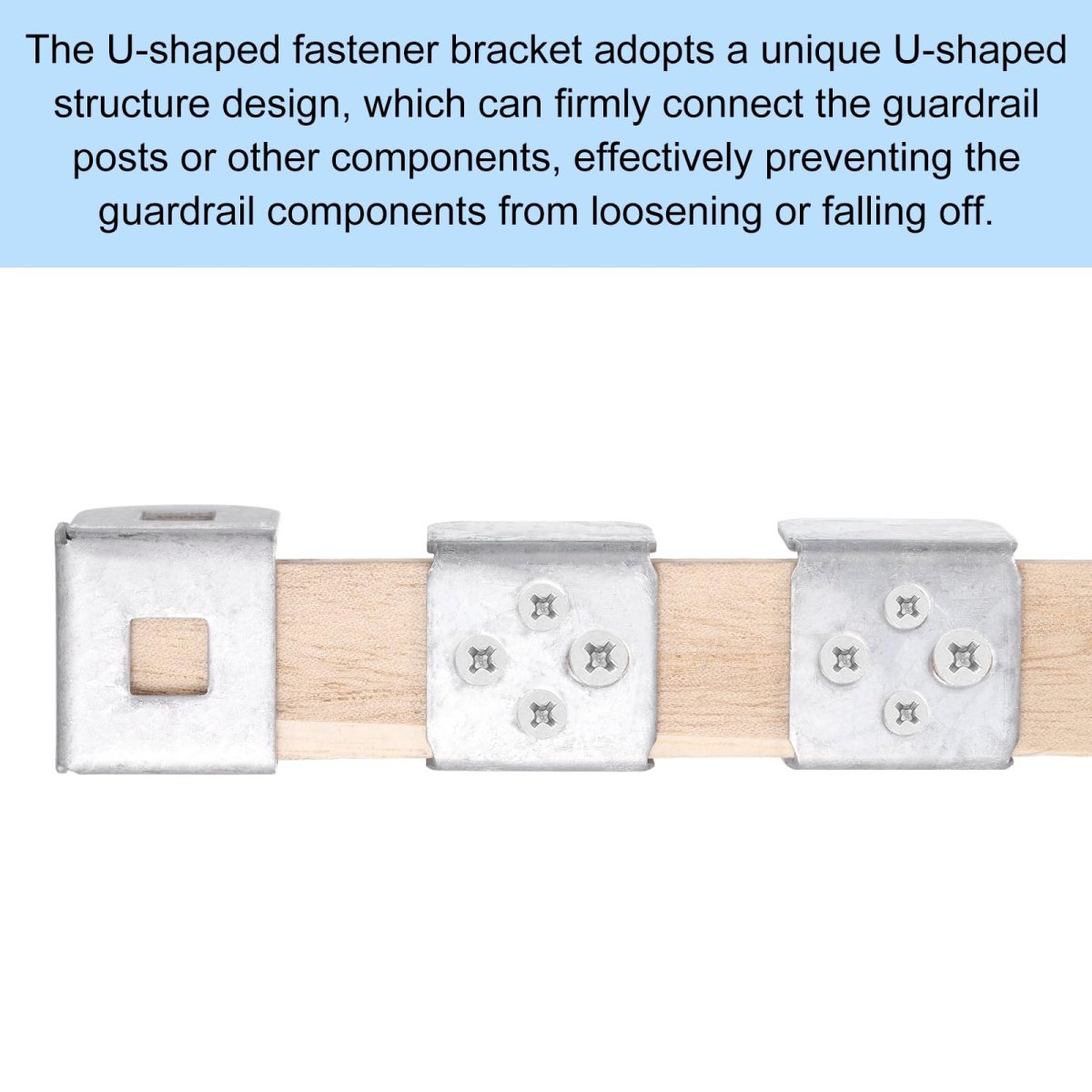 20 Pcs U Bracket For 1 81 In Panels Metal Shaped Fastener Brackets Guardrail Or Partitions Connection Silver 46 X 50 49mm