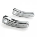Krator Xh6014-003 Bike Handlebar 5 Chrome Motorcycle Cruiser Pullback Risers For 1 Inch Bars Silver