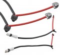 Bapmic 2 Pcs Rear 98761267601 Front Left 99761275700 Right 99761275500 Brake Pad Wear Sensor Kit Compatible With Porsche