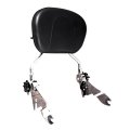 Mzs Motorcycle Sissy Bar Backrest Pad Adjustable Detachable Passenger Rear Touring Accessories Chrome For Electra Glide Road 