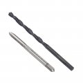 Uxcell Tap And Drill Bit Set 8-32 Unc Thread 9 64 Black Oxide Twist Straight Flute Tapping Threading Repair Tool Kit