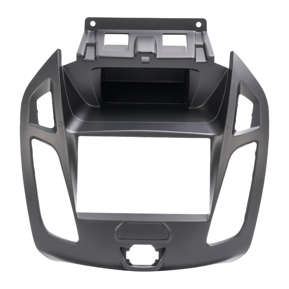 2din Dashboard Radio Panel For 2014-2018 Ford Transit Connect Tourneo Abs Plastic Black Painted W Harness