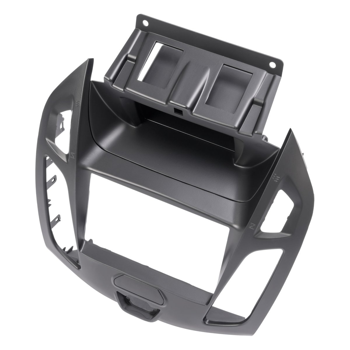 2din Dashboard Radio Panel For 2014-2018 Ford Transit Connect Tourneo Abs Plastic Black Painted W Harness